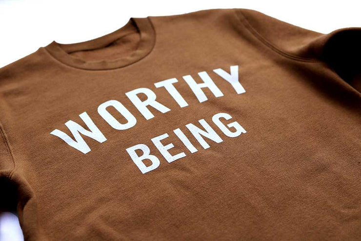 Worthy Being, The Signature Crew Sweatshirt (Chestnut)