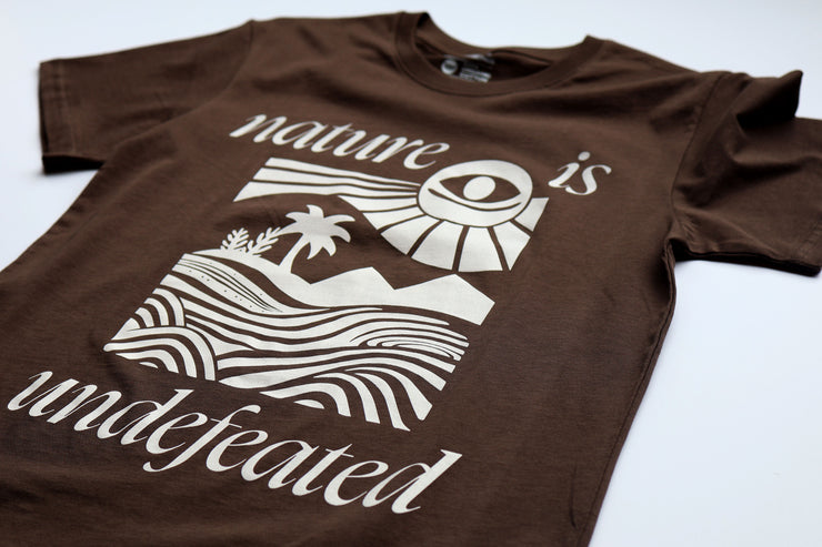 Nature is Undefeated Tee [Chocolate]