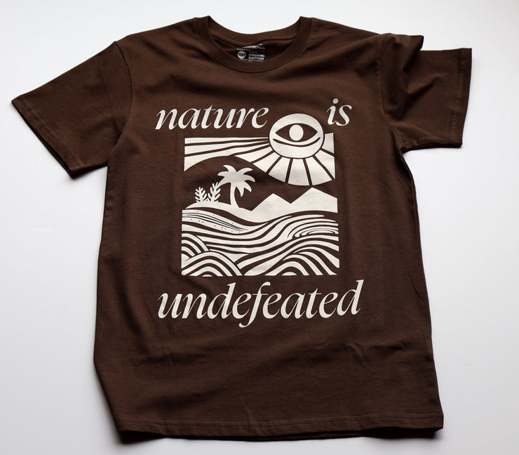 Nature is Undefeated Tee [Chocolate]