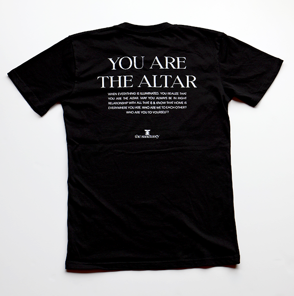 You Are The Altar, Tee [Caviar & White]