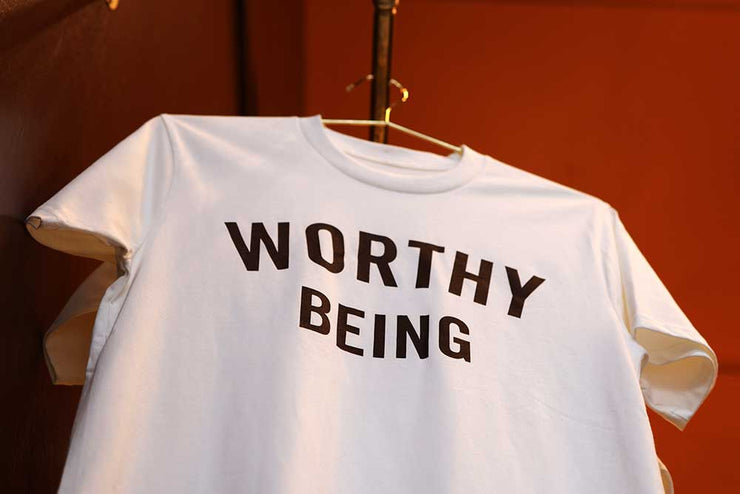 Worthy Being, The Signature Organic Tee (Natural)