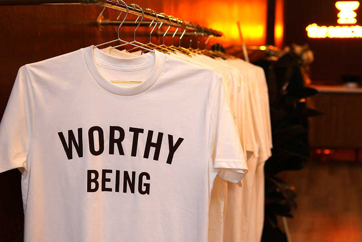 Worthy Being, The Signature Organic Tee (Natural)