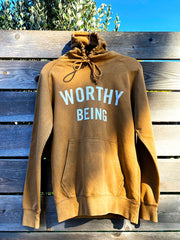 WORTHY BEING, The Signature Hoodie [Toffee Supreme]
